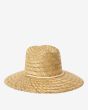 Sombrero de paja para el sol Billabong New Comer Natural para mujer posterior