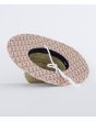 Sombrero protector de paja Hurley Diamond Straw Hat Magic Ember para mujer interior