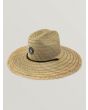 Sombrero Protector de Paja natural trenzada Volcom Quarter para Hombre