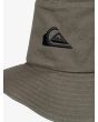 Detalle bordado logo del Sombrero Safari Quiksilver Bushmaster Thyme para hombre
