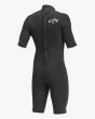Springsuit Billabong Absolute 2/2mm con manga corta y cremallera en la espalda negro para hombre posterior derecha