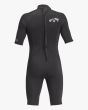 Springsuit Billabong Absolute 2/2mm con manga corta y cremallera en la espalda negro para hombre posterior