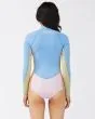 Springsuit de manga larga Billabong 2/2mm Salty Dayz azul celeste para mujer posterior