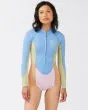 Springsuit de manga larga Billabong 2/2mm Salty Dayz azul celeste para mujer