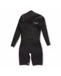 Traje de surf de primavera con manga larga y cremallera en el pecho Volcom Modulator 2/2mm negro para hombre posterior
