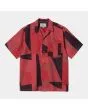 Camisa de manga corta Carhartt WIP Geo Shirt roja para hombre