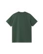 Camiseta de manga corta Carhartt WIP Script T-Shirt Sycamore Tree/Phlox para hombre posterior