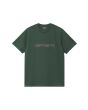 Camiseta de manga corta Carhartt WIP Script T-Shirt Sycamore Tree/Phlox para hombre