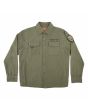 Santa Cruz x Stranger Things Crawl Utility Jacket, chaqueta verde para hombre parches intercambiables