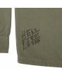 Santa Cruz x Stranger Things Crawl Utility Jacket, chaqueta verde para hombre serigrafía Hell Fire Lives