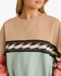 Mujer con Sudadera Oversize Billabong 73 Days Cabo Multicolor estampado