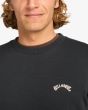 Hombre con Sudadera de cuello redondo Billabong Arch Cr Negra bordado