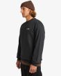 Hombre con Sudadera de cuello redondo Billabong Arch Cr Negra lateral