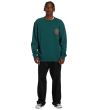 Hombre con sudadera Billabong Short Sands Verde Esmeralda corte clásico