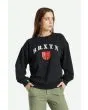 Mujer con Sudadera Brixton Peace Shield Women's Crew Negra 