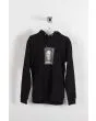 Sudadera con capucha Christenson Cigar Box Skull negra frontal