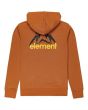 Sudadera con capucha y cremallera Element Brand Goletta para hombre naranja posterior