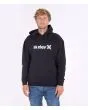 Hombre con sudadera con capucha Hurley One and Only Solid Core negra