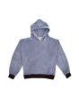 Sudadera con capucha Lightning Bolt Heavy Sea azul para mujer
