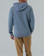 Hombre con sudadera con capucha Lightning Bolt Love azul posterior
