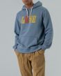 Hombre con sudadera con capucha Lightning Bolt Love azul