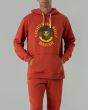 Hombre con sudadera con capucha Lightning Bolt The Cross Over roja