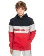 Sudadera con capucha Quiksilver Beach To School para chicos 8-16 años roja