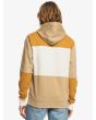 Sudadera con capucha Quiksilver Chromeblock marrón para hombre posterior
