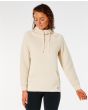 Mujer con sudadera con capucha Rip Curl Anti-Series Base blanco roto