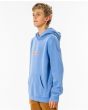 Chico con sudadera con capucha Rip Curl Melting Summer azul lateral