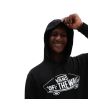 Hombre con sudadera con capucha Vans Off The Wall negra capucha