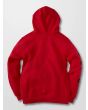 Sudadera con capucha Volcom Catch 91 roja para chicos posterior