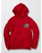 Sudadera con capucha Volcom Catch 91 roja para chicos
