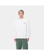 Hombre con Sudadera Carhartt WIP American Script Sweatshirt Blanca 