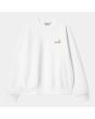 Sudadera holgada Carhartt WIP American Script Sweatshirt Blanca para hombre