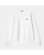 Sudadera holgada Carhartt WIP American Script Sweatshirt Blanca para hombre