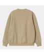 Sudadera Carhartt WIP Pocket Sweat Ammonite beige para hombre posterior