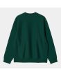 Sudadera Carhartt WIP American Script Sweatshirt verde para hombre posterior