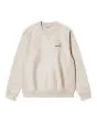 Sudadera holgada Carhartt WIP American Script Sweatshirt Blanco Lunar para hombre