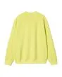 Sudadera holgada Carhartt WIP Duster Script Sweatshirt Arctic Lime Garment Dyed para hombre posterior