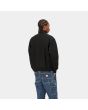 Hombre con sudadera de media cremallera American Script Sweat Negra posterior