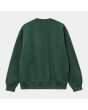 Sudadera Carhartt WIP Carhartt Sweatshirt verde con logo blanco para hombre posterior