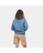Mujer con sudadera sin capcucha Carhartt WIP Women's Chase Sweat azul espalda