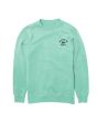 Sudadera de cuello redondo Mission Basic Logo Rose Hell en color verde menta Unisex