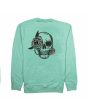 Sudadera de cuello redondo Mission Basic Logo Rose Hell en color verde menta Unisex