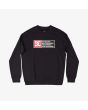 Sudadera sin capucha DC Shoes Density Zone negra para hombre frontal