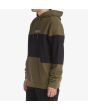 Sudadera con capucha DC Shoes Downing para hombre verde y negra izquierda