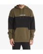 Sudadera con capucha DC Shoes Downing para hombre verde y negra
