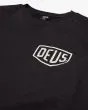 Sudadera Deus Ex Machina Biarritz Address Crew Negra para hombre logo Shield