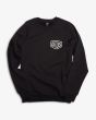Sudadera Deus Ex Machina Biarritz Address Crew Negra para hombre